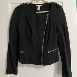Black moto jacket